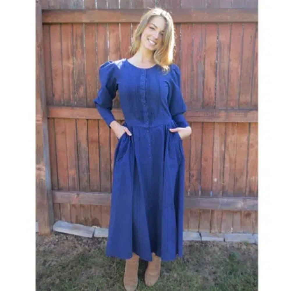 Inter-American Trading Navy Pioneer Dress sz XXXL Women's Plus